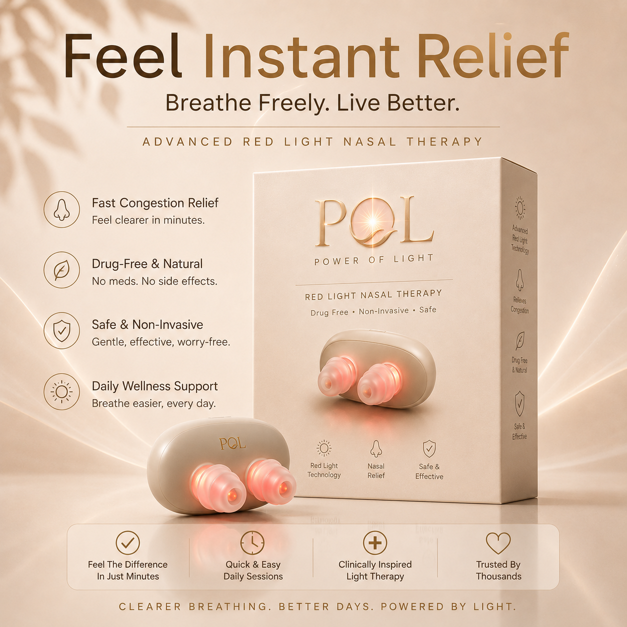 POL Red Light Nasal Therapy Device
